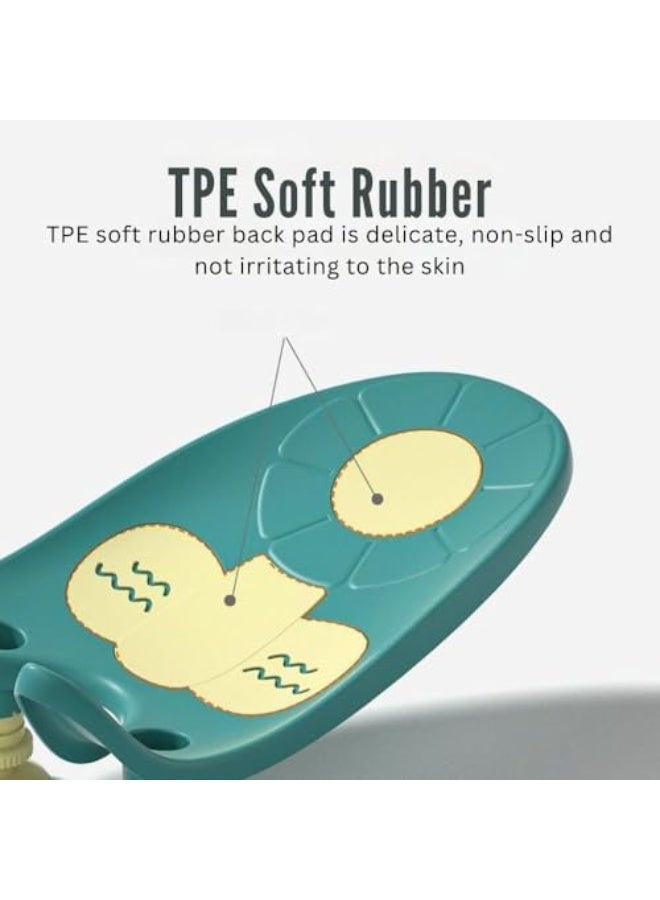 ترتيس مقعد استحمام للأطفال من Turtees® مزود بكؤوس شفط قوية | دعامة استحمام غير قابلة للانزلاق للرضع | مقعد استحمام للأطفال من مطاط TPE ناعم | كرسي استحمام قابل للتعليق على الحائط للأطفال الصغار (النمط 4) - Image 4